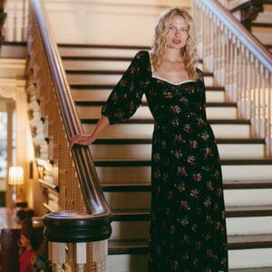 Christy Dawn - The Peyton Dress - Rouge Chrysanthemum